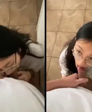 Clip sex Lén lút cho em kính cận bú cu - Cliphot69